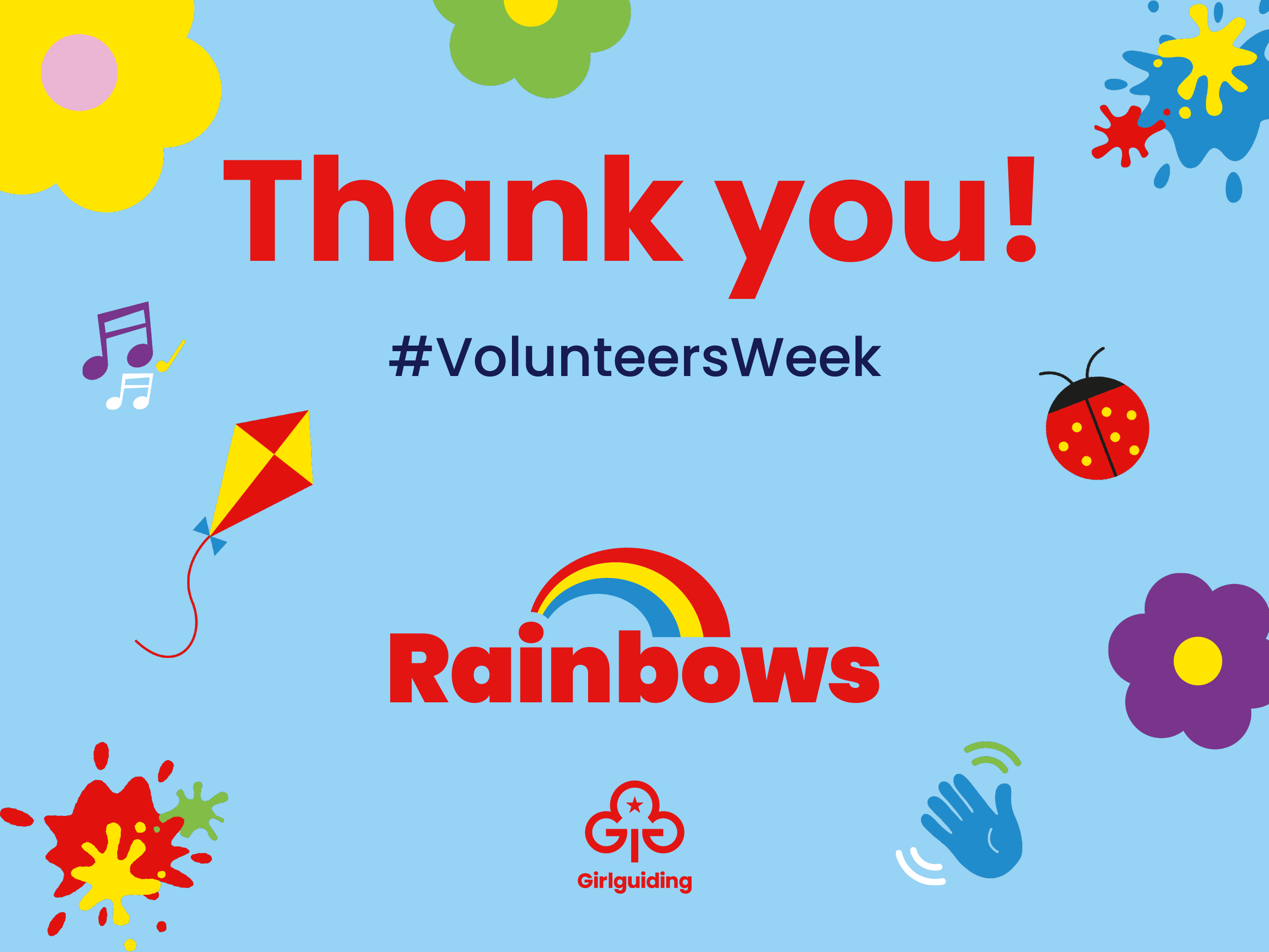 Rainbows - Volunteers Week, Thank you!