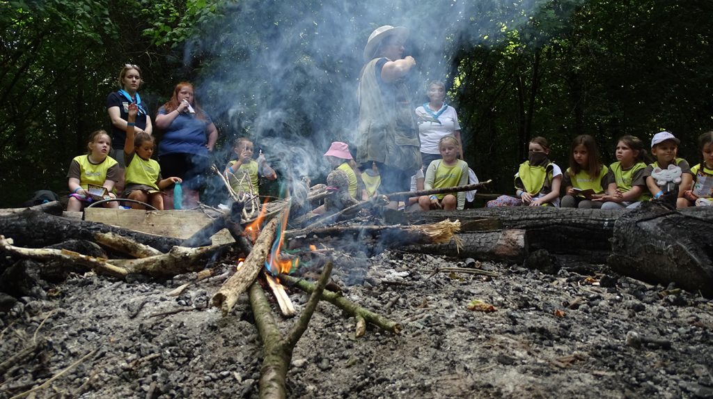 The explorers campfire at BeWILDer.