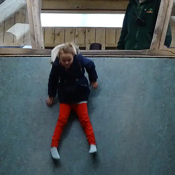 A Rainbow on the dropslide, Wildwood, April 2023