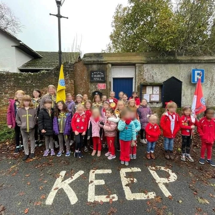 Rainbows and Brownies in Sandwich, Remembrance Service