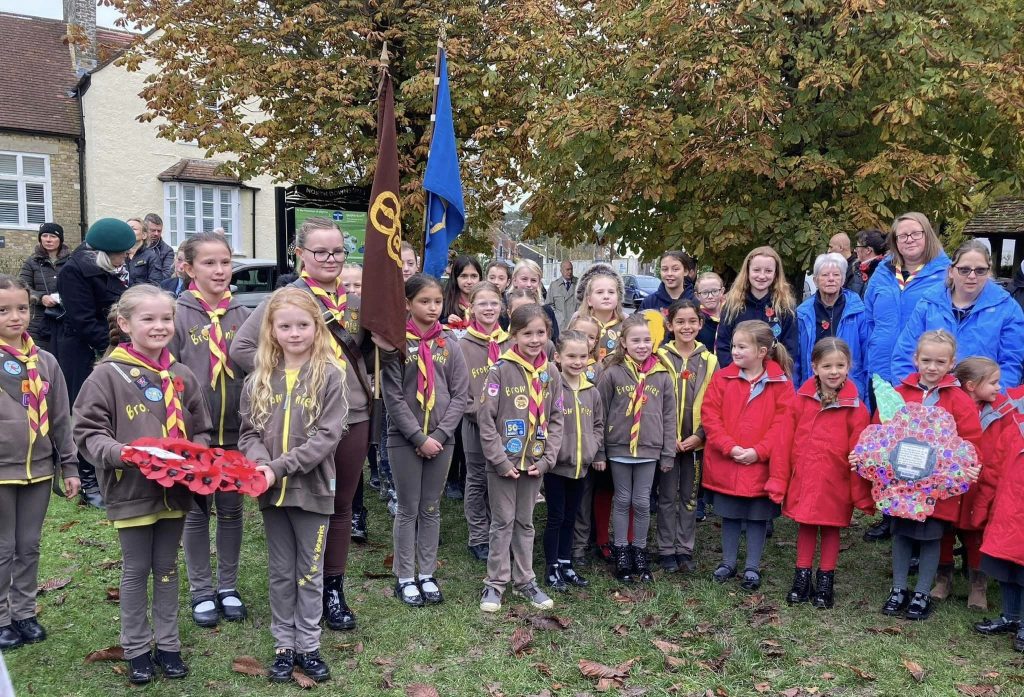 Rainbows, Brownies, Guides and other members in Shepherdswell.